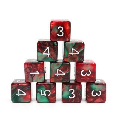 Kości K6 - Zatrute Jabłko - Black Monk: Gry Fabularne (RPG)!