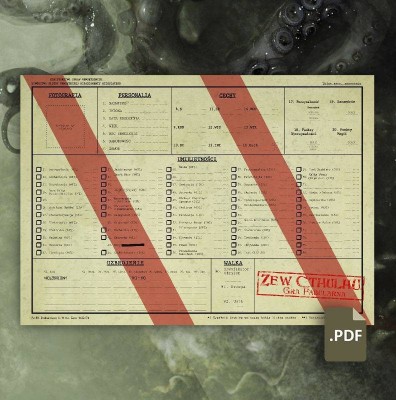 Zew Cthulhu: Interaktywna Karta Badacza - PRL | Black Monk  - Gry fabularne (RPG)!