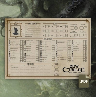 Zew Cthulhu: Interaktywna Karta Badacza 1920 - Black Monk: Gry Fabularne (RPG)!