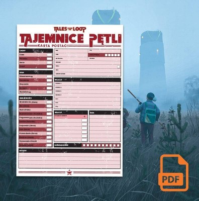 Tajemnice Pętli: Karta Postaci (Interfiz) - Black Monk: Gry Fabularne (RPG)!