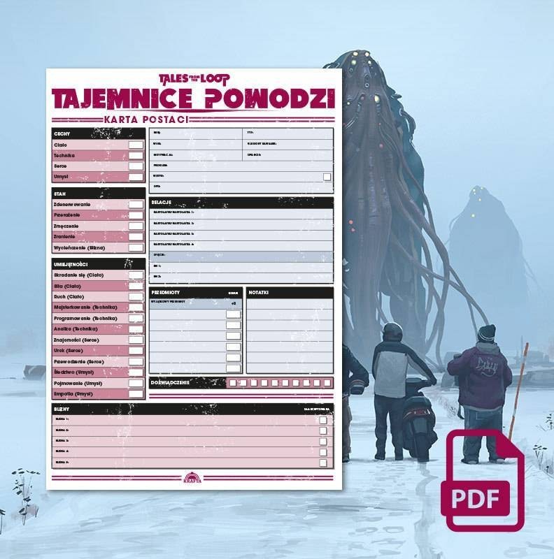 PDF Tajemnice Powodzi: Karta Postaci