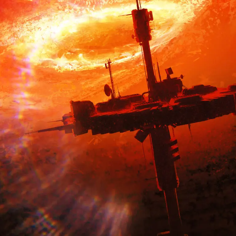 Picture of a space station from Alien RPG Heart Of Darkness.