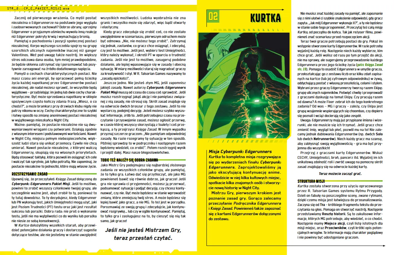 Fragment rozdziału drugiego z podręcznika Edgerunners