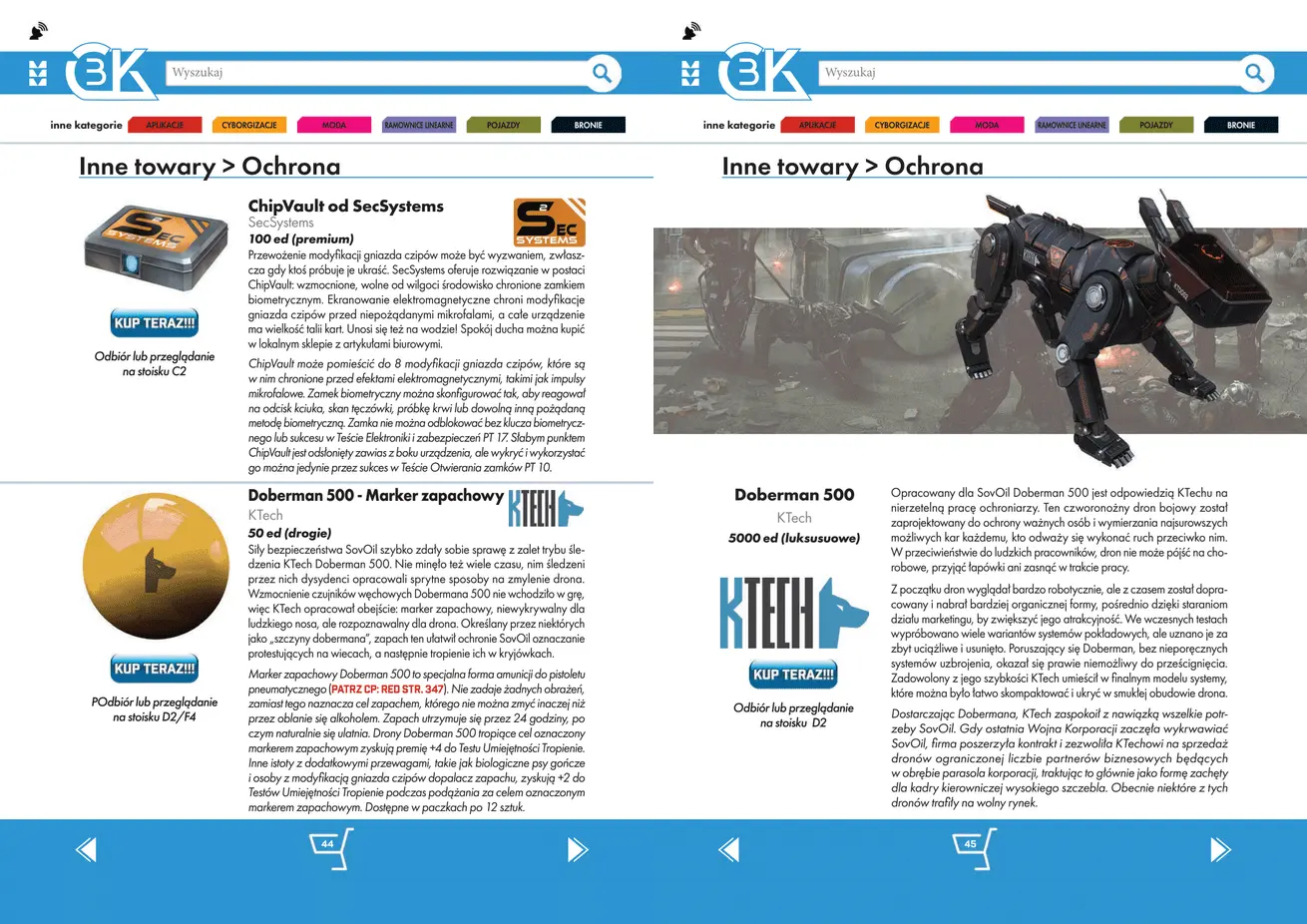 Fragment wnętrza dodatku Czarny Chrom