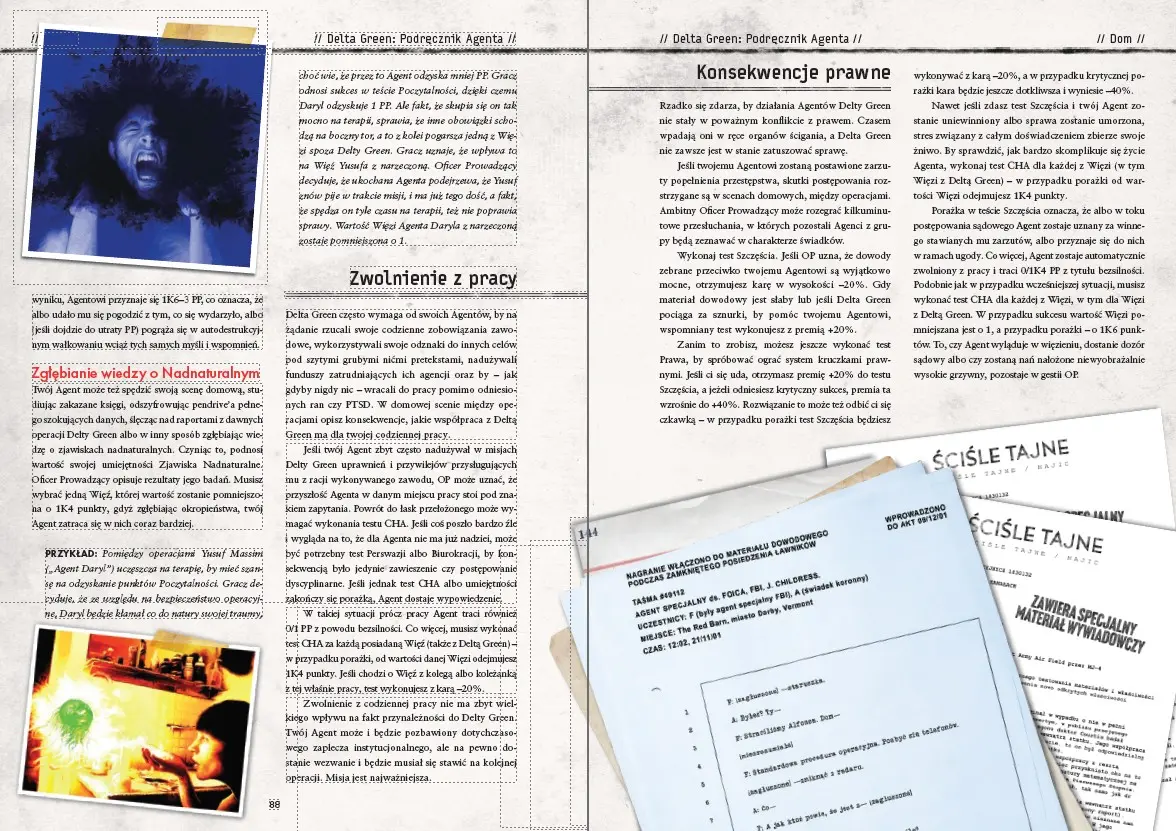 Przykładowe strony z książki Podręcznik Agenta