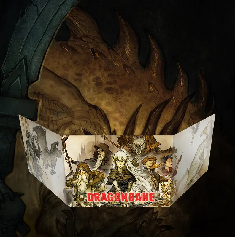 Rozłożony ekran Mistrza Gry