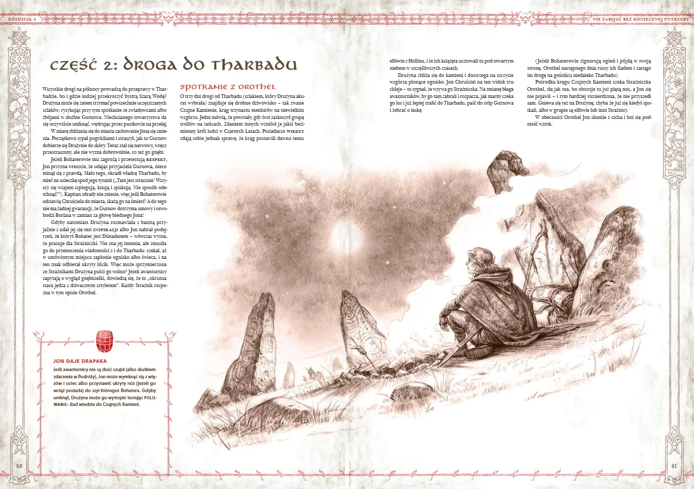 Przykładowe strony z książki Kroniki Samontych Krain - fragment pierwszego scenariusza