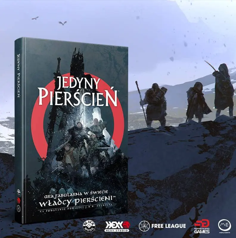 Okładka podręcznika głównego do gry RPG Jedyny Pierścień