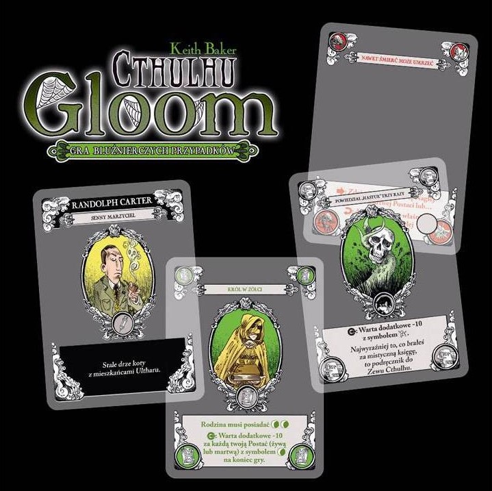 Karty do gry w Gloom Cthulhu