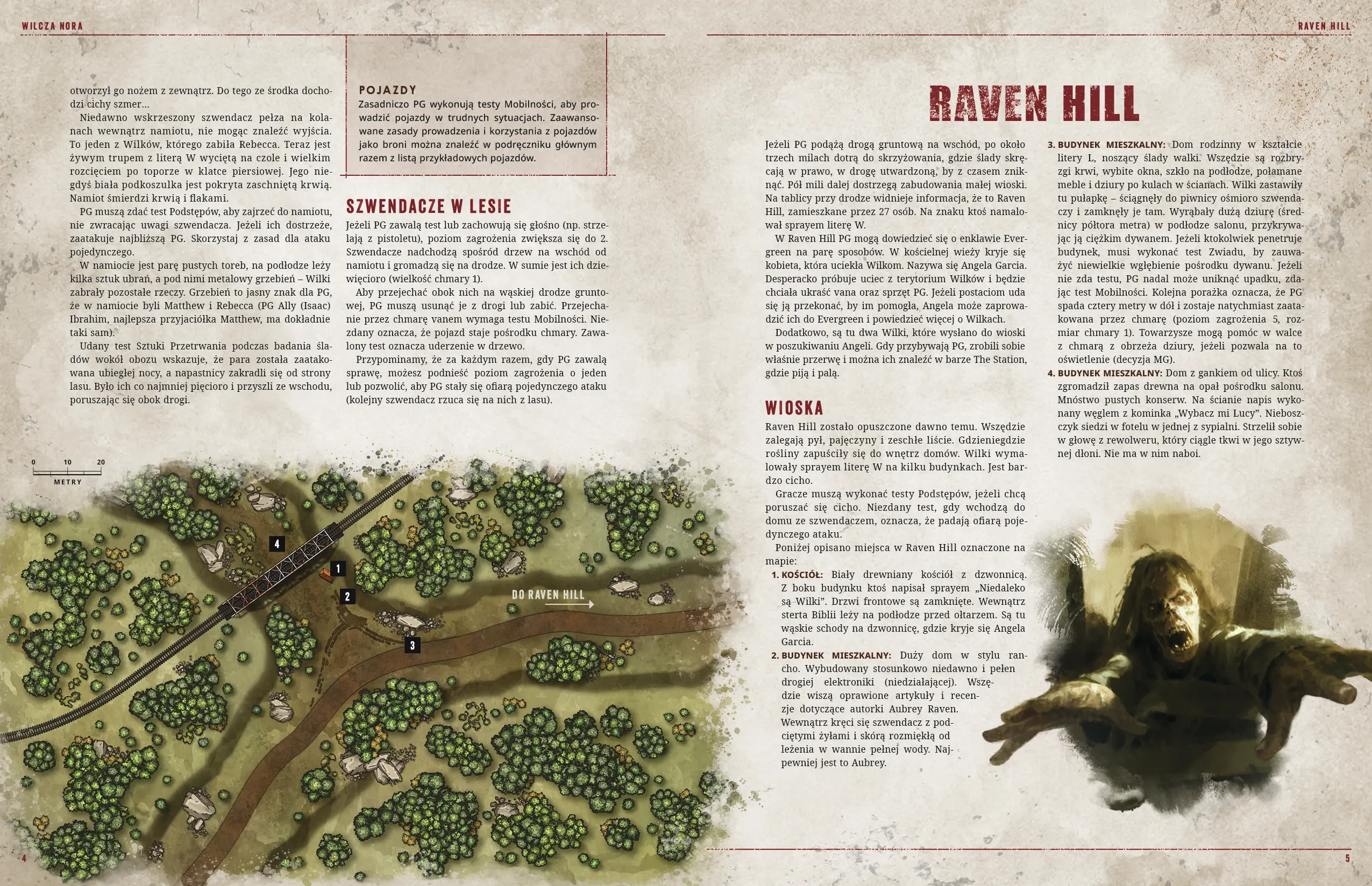 Fragment broszury Wilcza nora