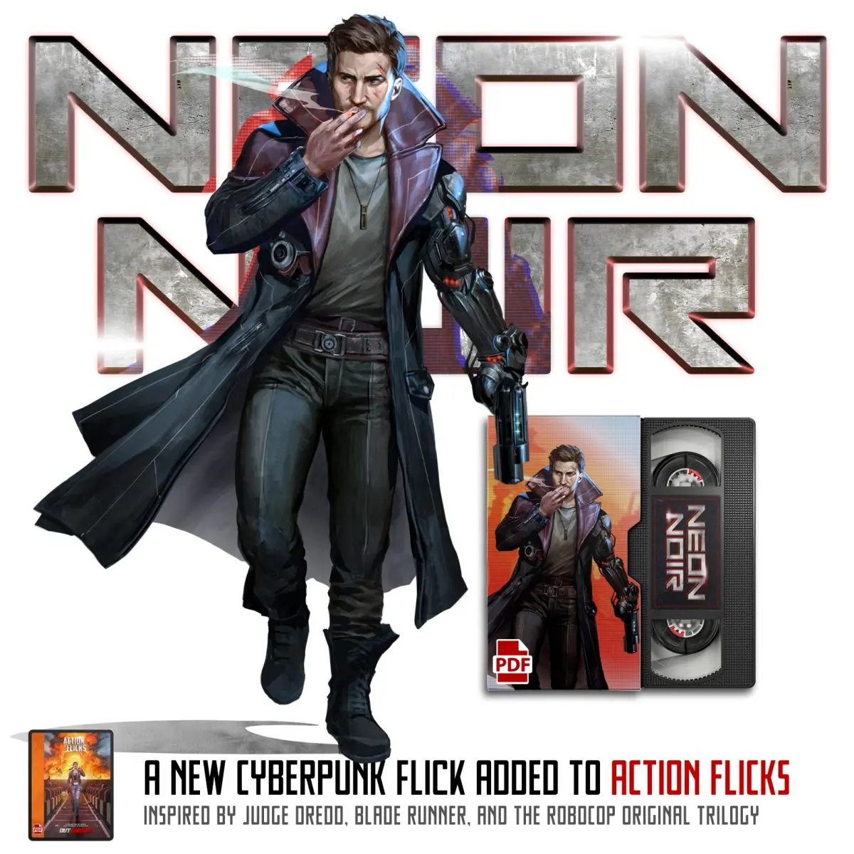 Picture presenting Neon Noir action flick