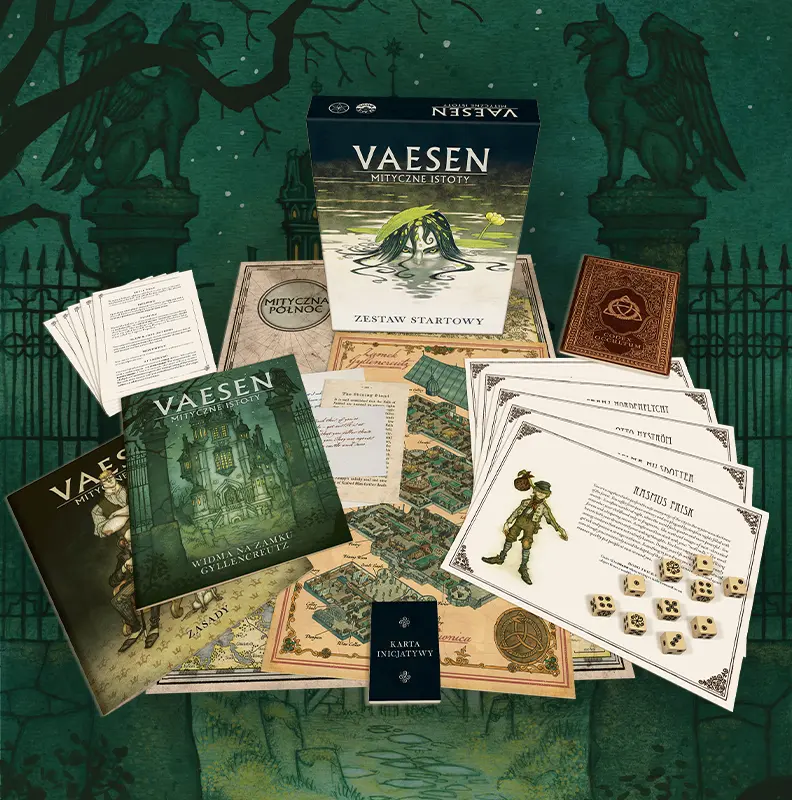 Wizualizacja okładki podręcznika RPG Vaesen