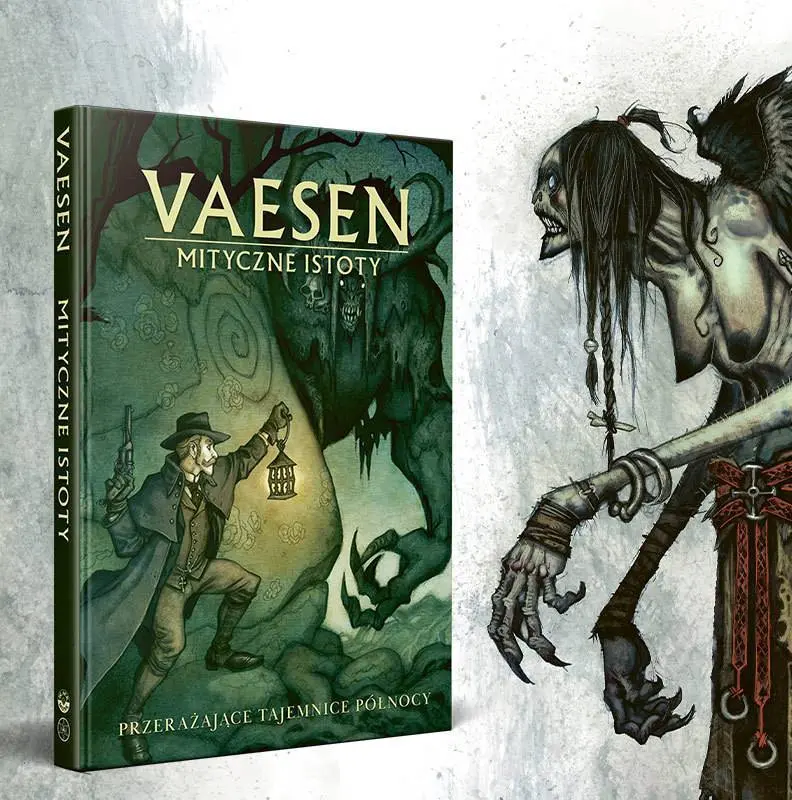 Wizualizacja okładki podręcznika RPG Vaesen